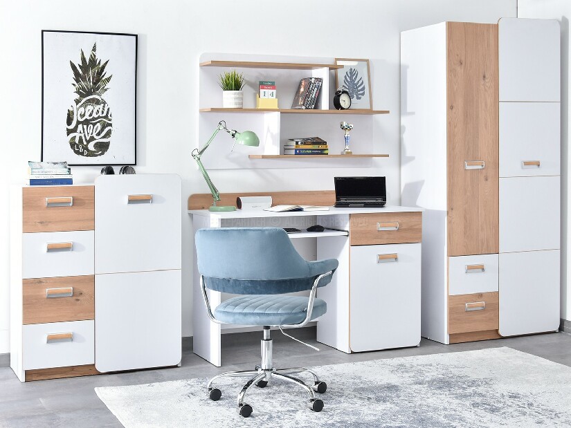 Nábytek do studentského pokoje Clerigo 01 (bílá)