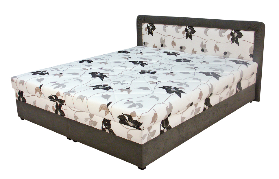 Manželská postel 180 cm BRW BOLOGNA hnědo-šedá