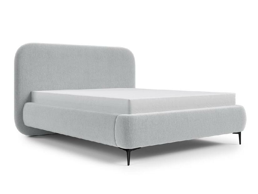 Manželská postel 180 cm Mononoke (s roštem) (šedá + černá)