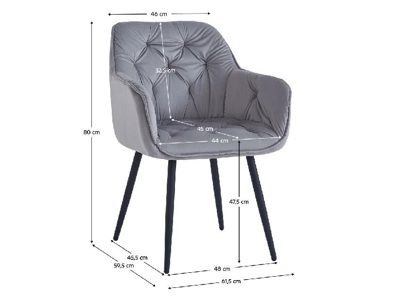Křeslo Feddy (světle šedá)