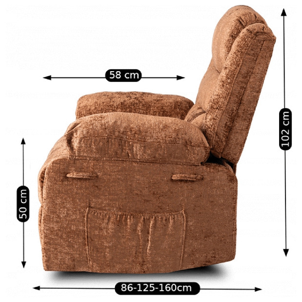 Polohovací křeslo Apoya (červená rezavá)