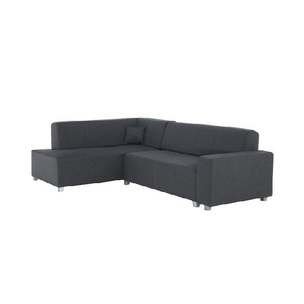 Rohová sedací souprava Colli šedočerná (L)