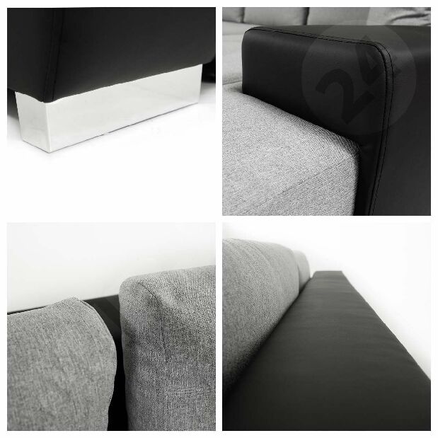 Rohová sedací souprava Hesron (magic velvet 2202 + magic velvet 2202 + magic velvet 2250)