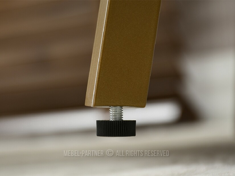 Regál Jeans (ořech + zlatá)