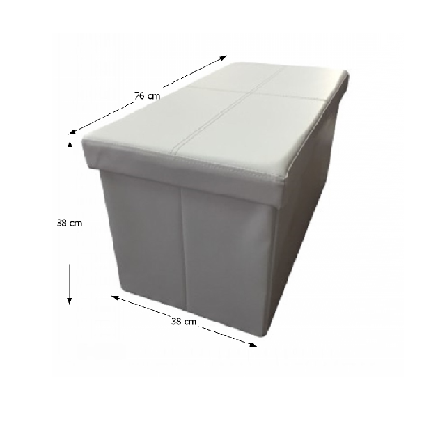 Taburet Isaura (bílá) (2 ks) *výprodej