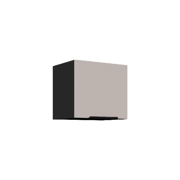 Horní kuchyňská skříňka Aaron 40 GU-36 1F (černá matná + kašmír)