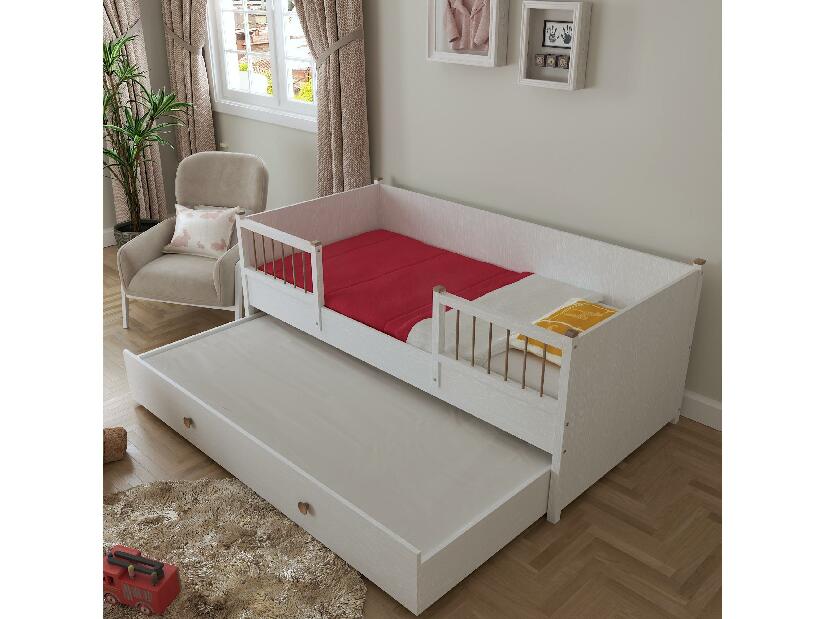 Jednolůžková postel Franc 73 (bílé dřevo)