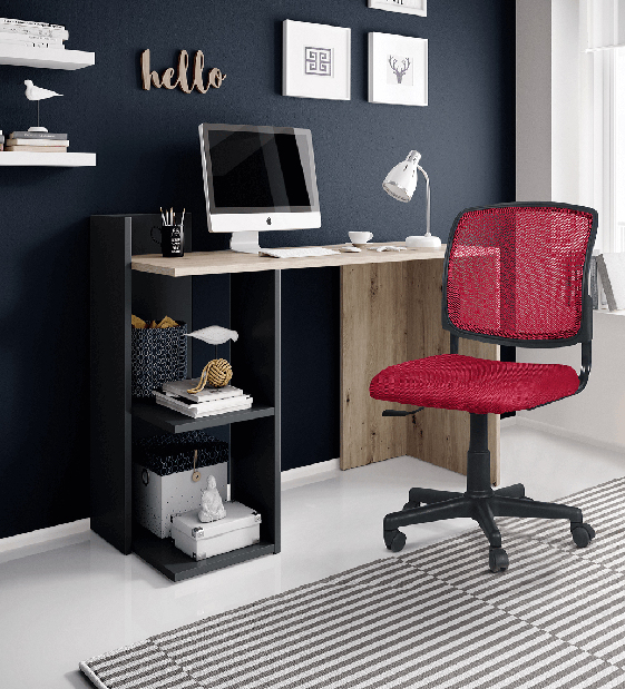 PC stolek Adrean (dub artisan + grafit)