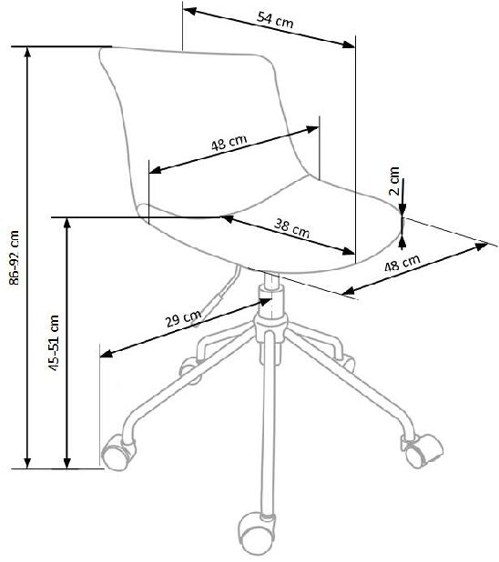 Kancelářská židle Doblo (béžová)