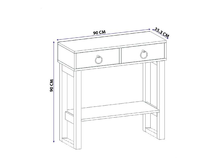 Konzolový stolek Lukada (bílá)