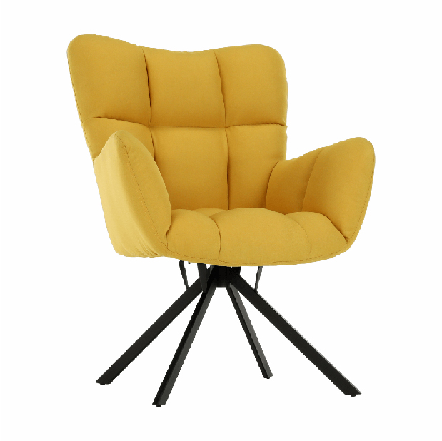 Dizajnové Otočné křeslo Komand (žlutá) *výprodej