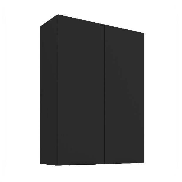 Horní kuchyňská skříňka Sienla 80 G 108 2F (černá matná)