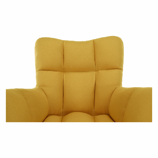 Dizajnové Otočné křeslo Komand (žlutá) *výprodej