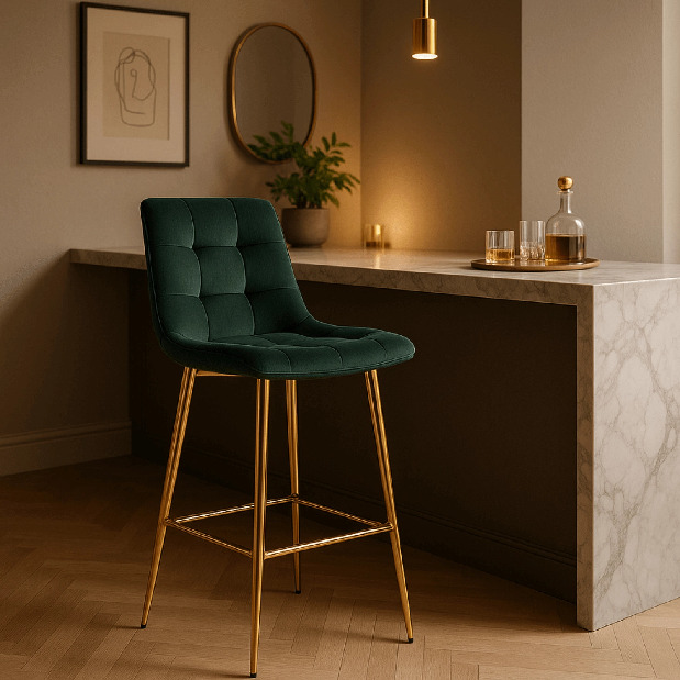 Jídelní židle Abisales (zelená)