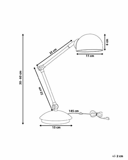 Stolní lampa Heller (bílá)