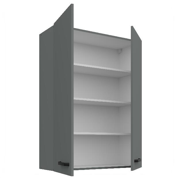 Horní kuchyňská skříňka Nesia 80 G-108 2F (korpus: antracit + fronta: antracit)