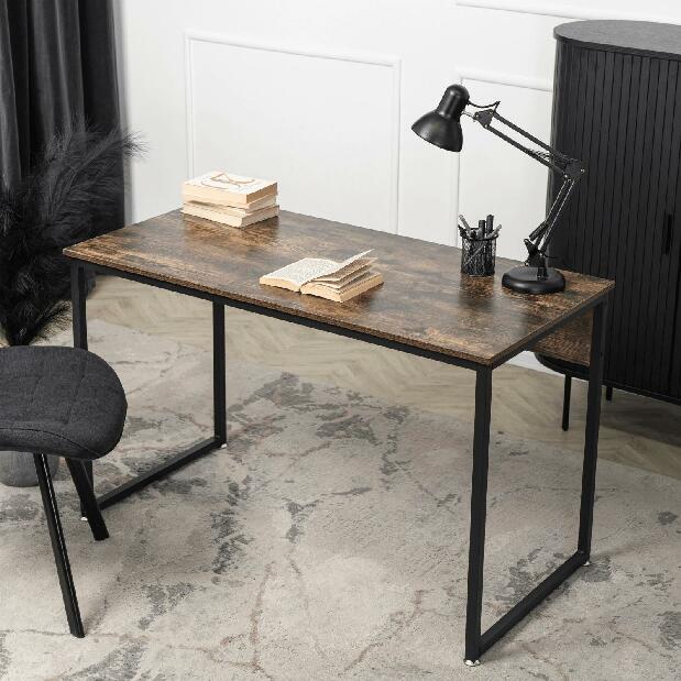 Psací stolek Regular (dub rustikal + černá)