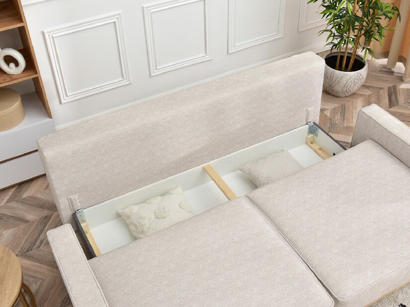 Pohovka dvousedačka Cogio (popelavá + buk)