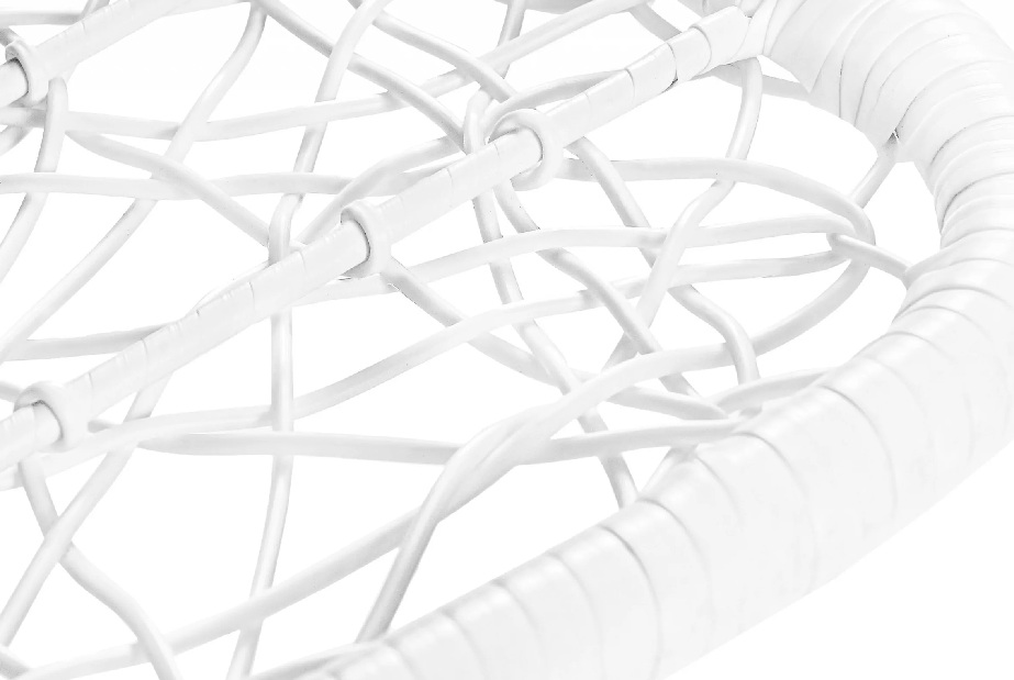 Závěsné křeslo Cleopatra (bílá + světle šedá)