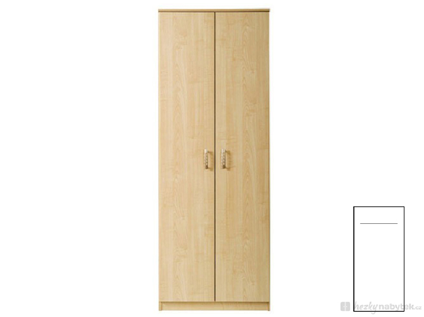 Šatní skříň BRW TIP TOP TSZF 2D (Javor)