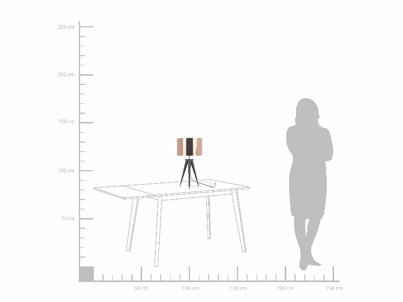 Stolní lampa Silo (měděná)