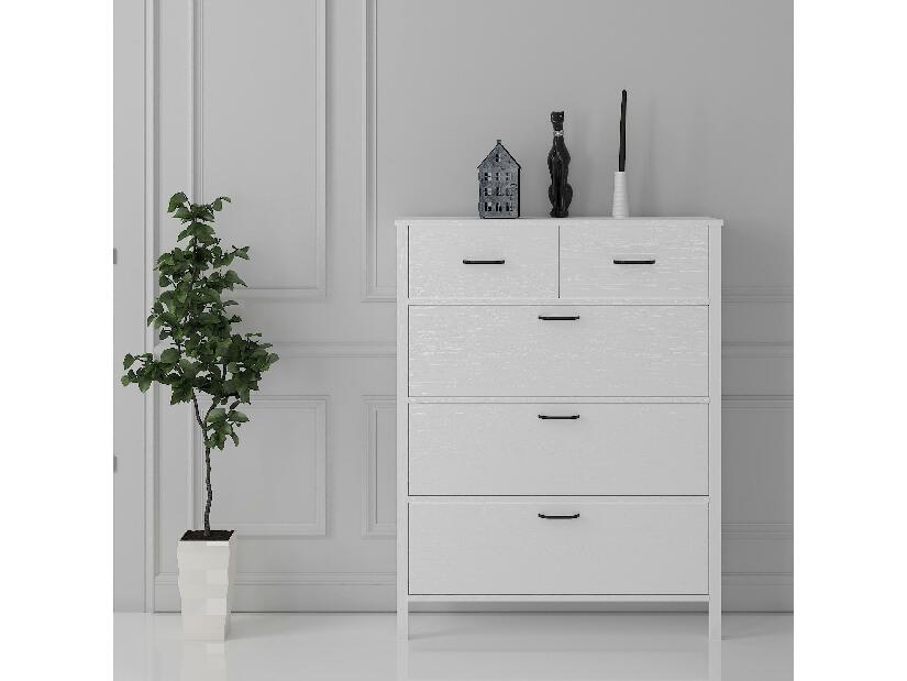 Botník (skříňka na boty) Franc 48 (bílé dřevo)