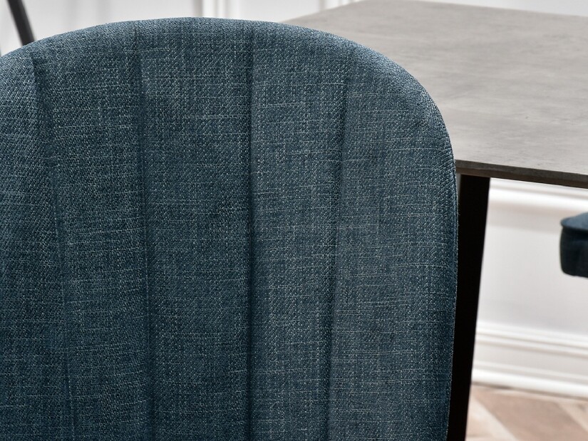 Jídelní židle Obrar (šedá + zlatá)