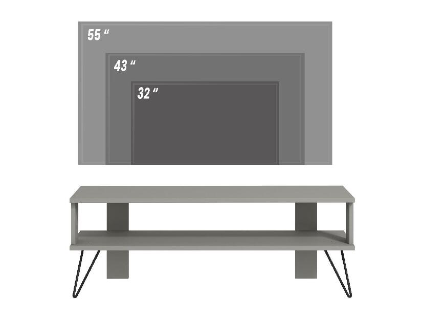 TV stolek/skříňka Dual (šedá)