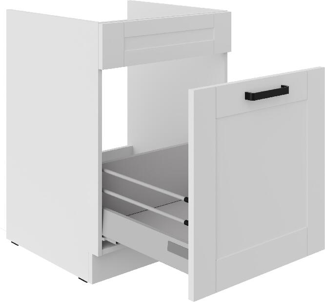 Dolní kuchyňská skříňka Lucid 60 ZL 1S BB (korpus: bílá + fronta: mdf bílá)