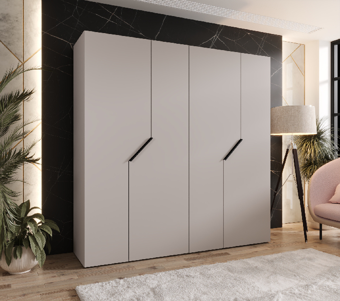 Šatní skříň Alaris 1 200 (kašmír + černá)