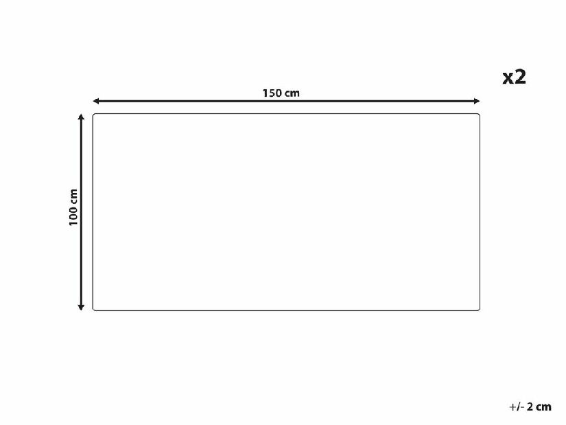 Sada 2 ks ručníků Mitia (šedá)