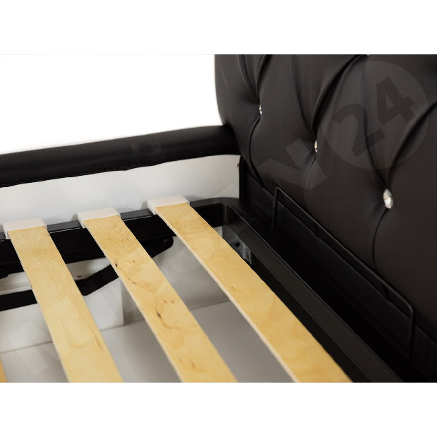 Kontinentální postel Enoa (černá) *bazar