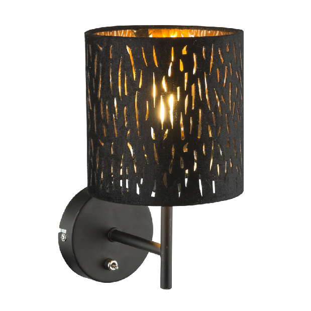 Stropní/nástěnné svítidlo Tuxon 15264W (moderní/designové) (černá + černá)