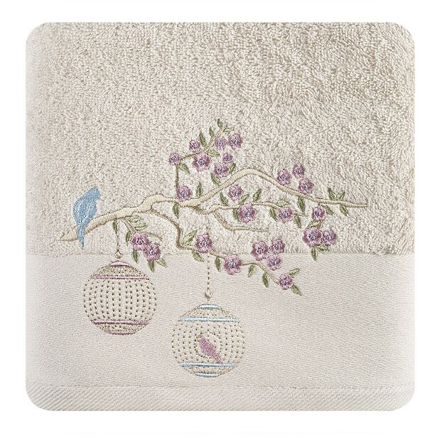 Ručník 90x50 cm Eden 02 (béžová) (6 ks)