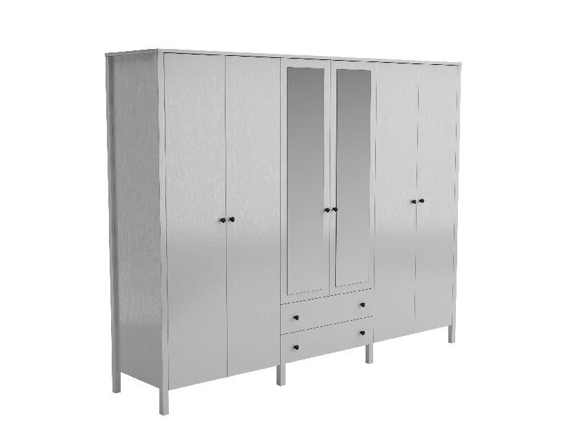 Šatní skříň Franc 76 (bílé dřevo)