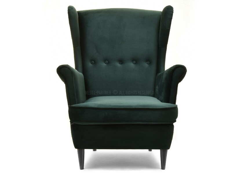 Křeslo ušák Margis (zelená)