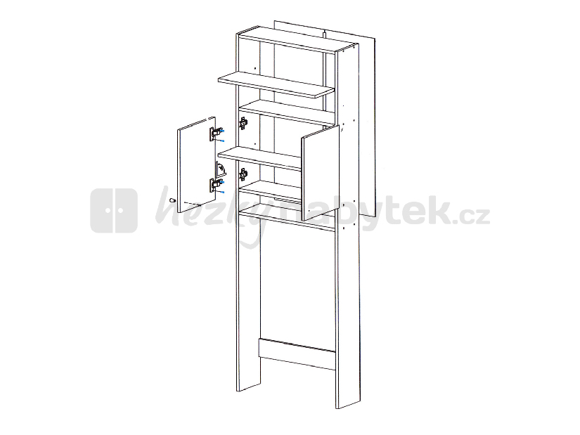 Koupelnová skříňka Luna Lu 05 bílá