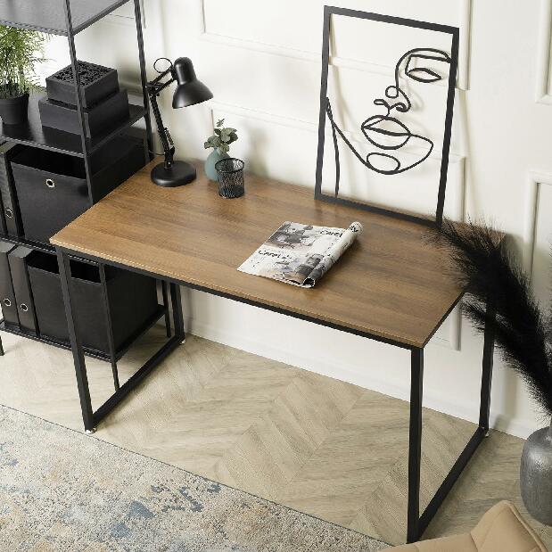 Psací stolek Regular (ořech + černá)