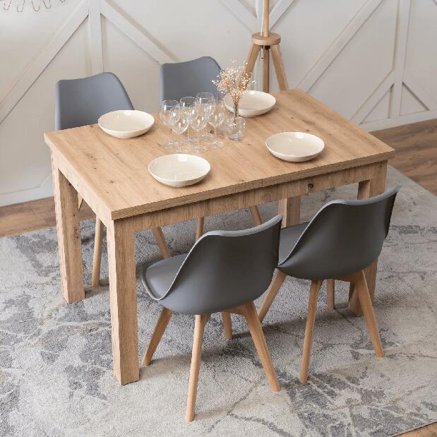 Jídelní židle Sospecho (šedá + dub)