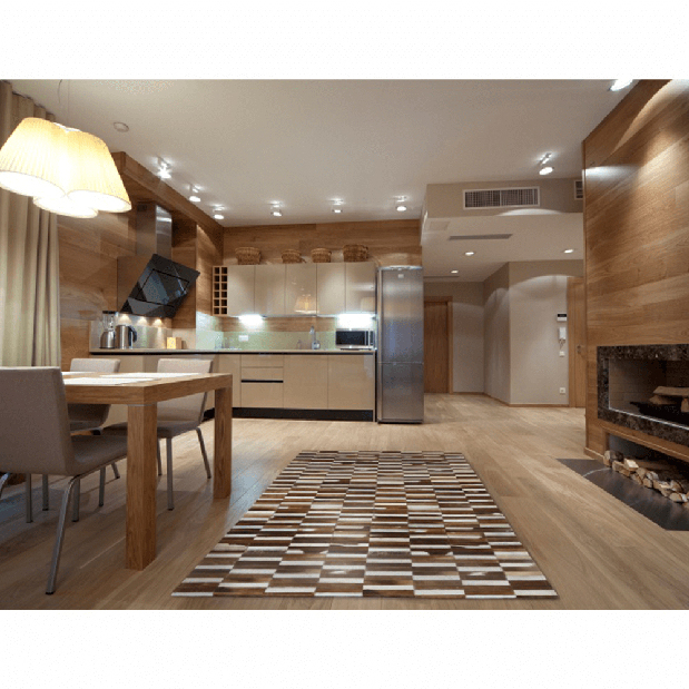 Kožený koberec 69x140 cm Koza typ 5