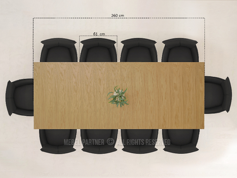 Jídelní stůl Conflictos (dub)