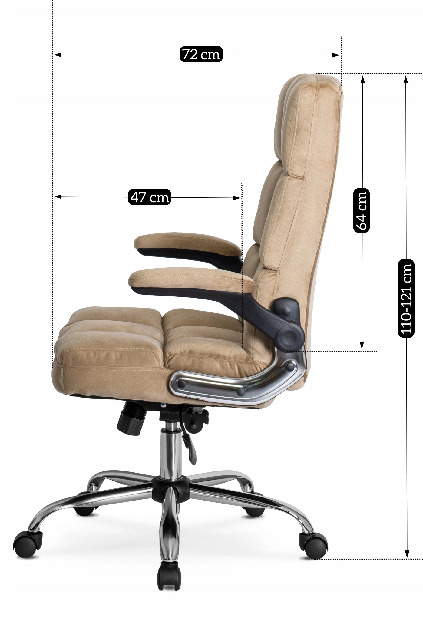 Kancelářské křeslo Limpieza (béžová)