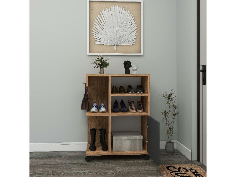 Koupelnová skříňka Rebooke (borovice atlantická + antracit)