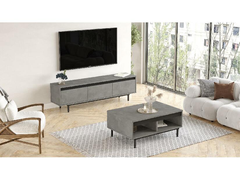 Sada nábytku do obývacího pokoje Levoretta 33 (šedá + černá)