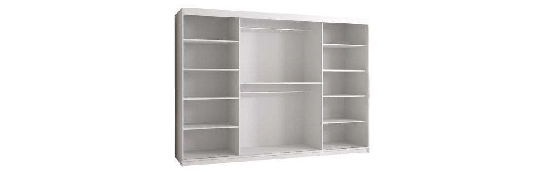 Šatní skříň Torro 2250 (černá)