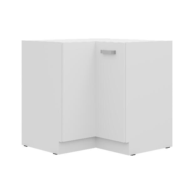 Rohová dolní kuchyňská skříňka Edris 89x89 DN 1F BB (bílá)