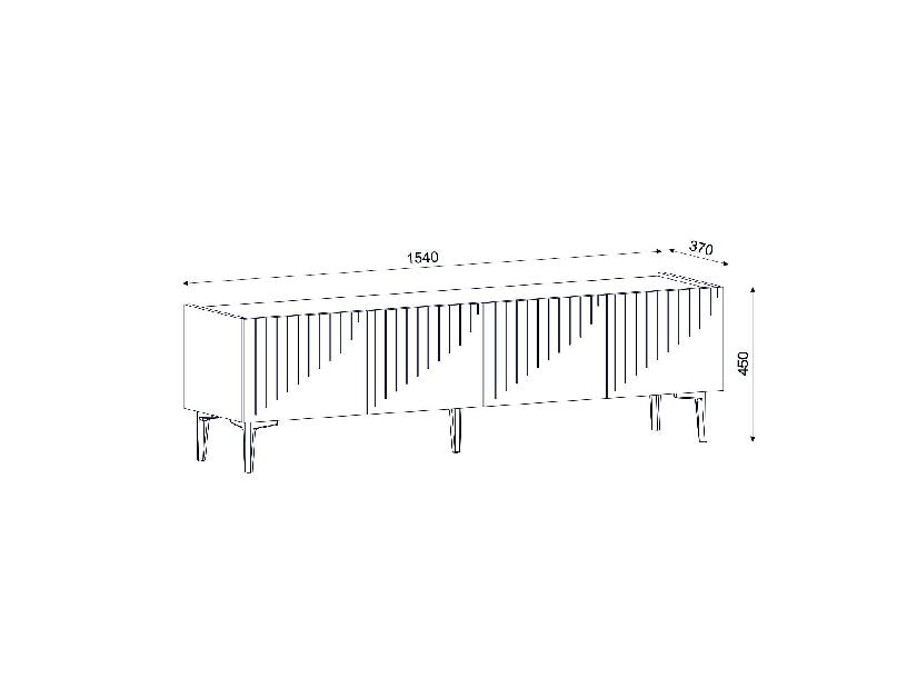 TV stolek/skříňka Tomune 4 (antracit + ořech)