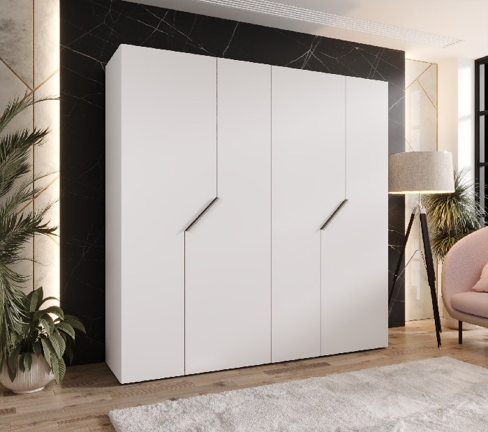 Šatní skříň Alaris 1 200 (bílá + kašmír)