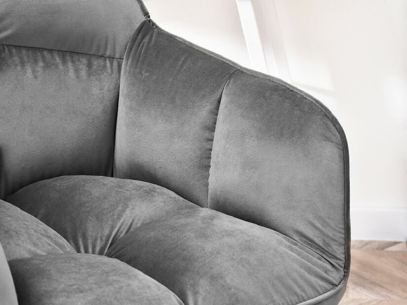 Křeslo Island (šedá + zlatá)