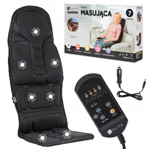 Masážní podložka na křeslo Megaso (černá)
